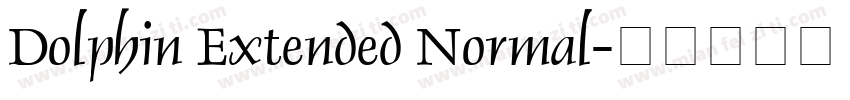 Dolphin Extended Normal字体转换